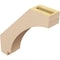 Ekena Millwork 3-inch W x 14-inch D x 14-inch H Imperial Rough Cedar Woodgrain TimberThane Knee Brace, Primed BRCUR03X14X14IMPRCPR - alternate 2